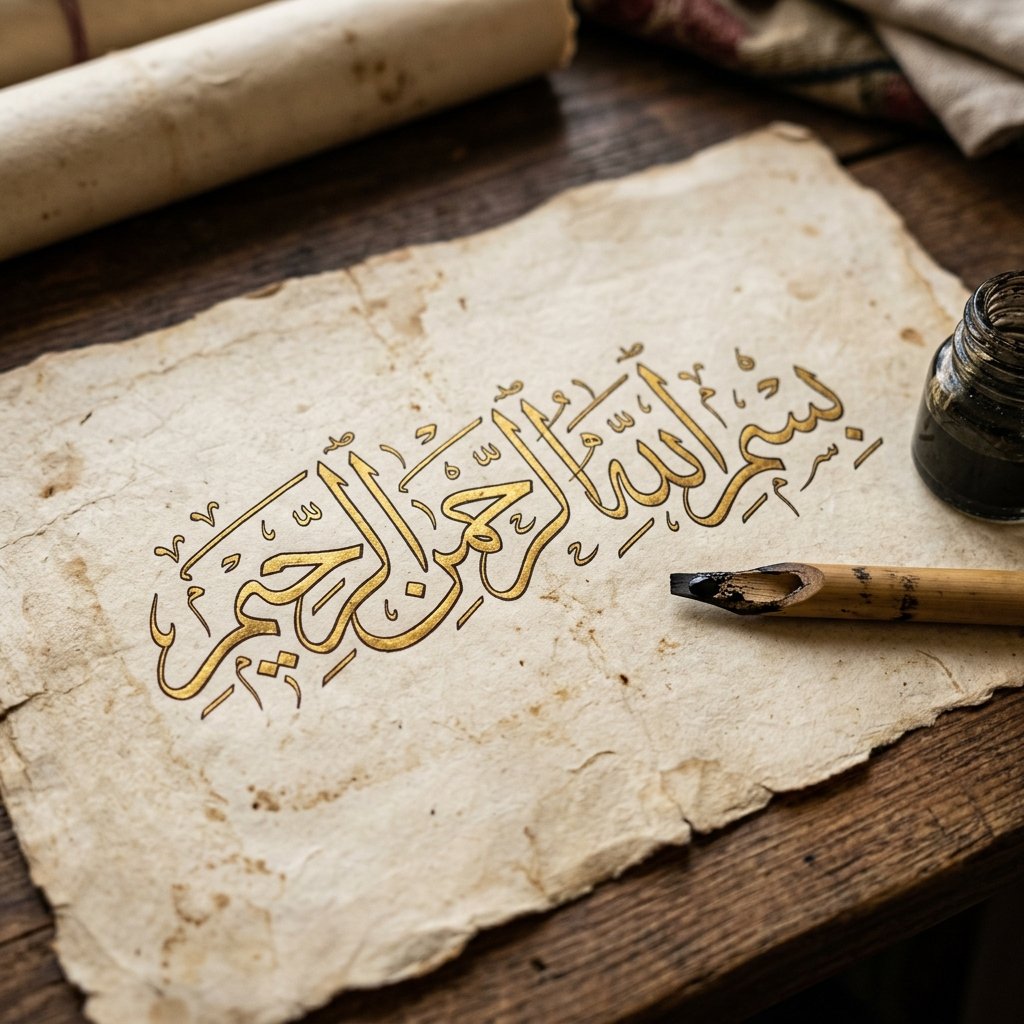 Learn Arabic Online — Traditional Reed Pen and Parchment Calligraphy